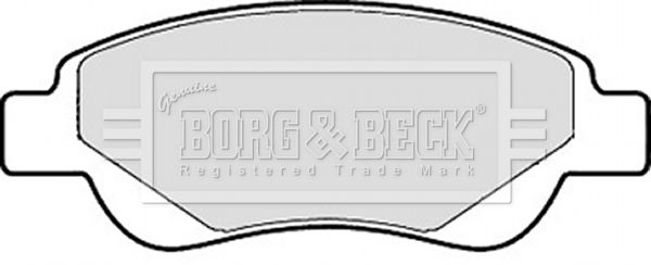 BORG & BECK Комплект тормозных колодок, дисковый тормоз BBP1967